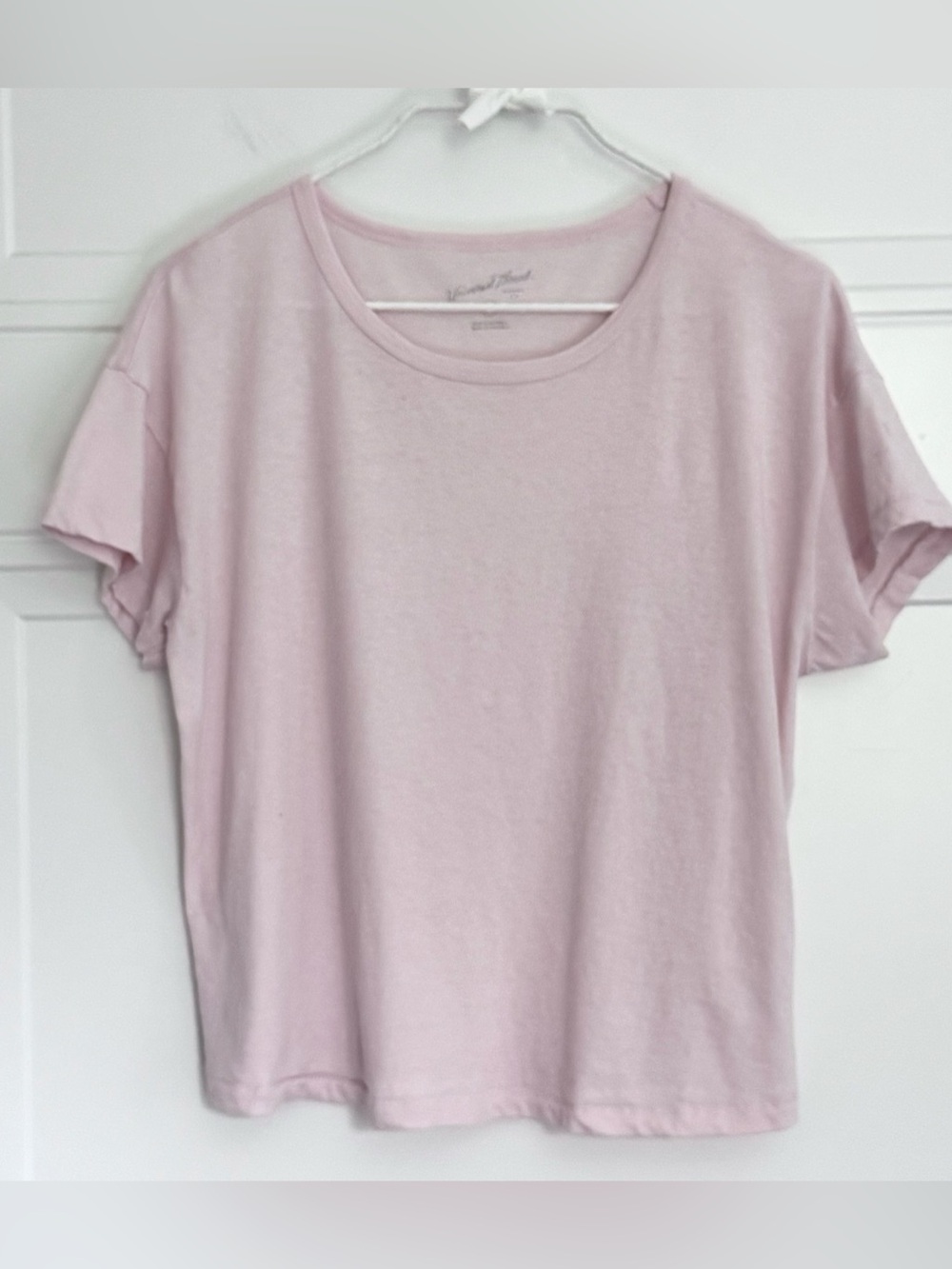Universal Thread Short-sleeve Vintage Crewneck Relaxed Tee Pink, XS